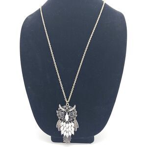 Owl
🦉 pendant Necklace on silver tone chain